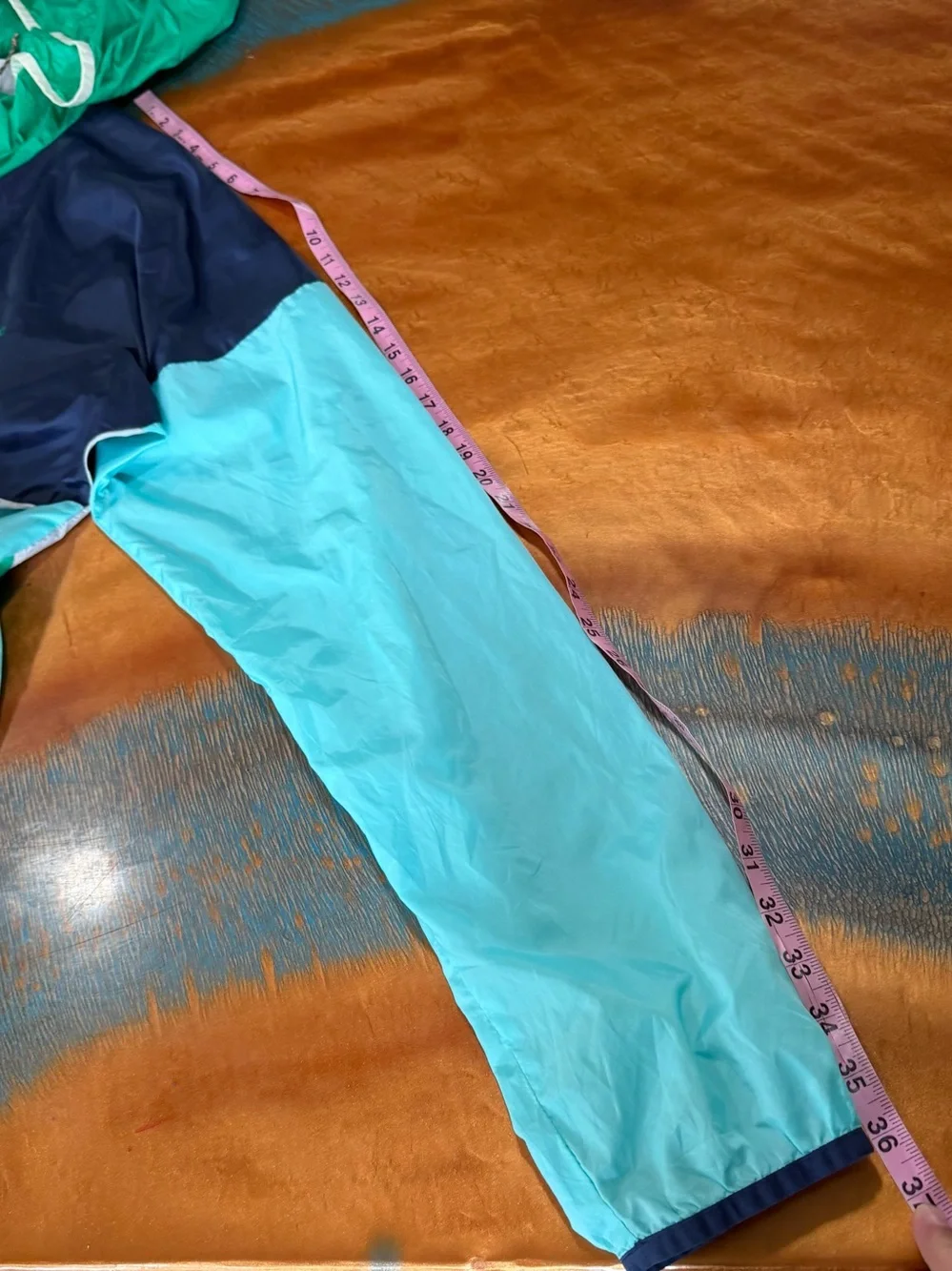 Cotopaxi Teca Windbreaker Packable lightweight Jacket White Green Blue XXL